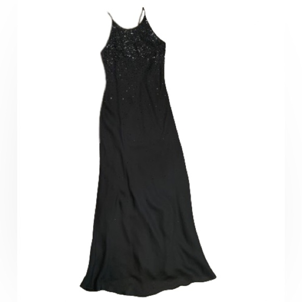 Chelsea Nites Vintage Rhinestone Dress 8 P Y2K festival